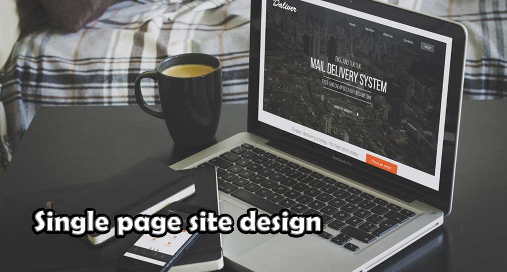 Single page site design